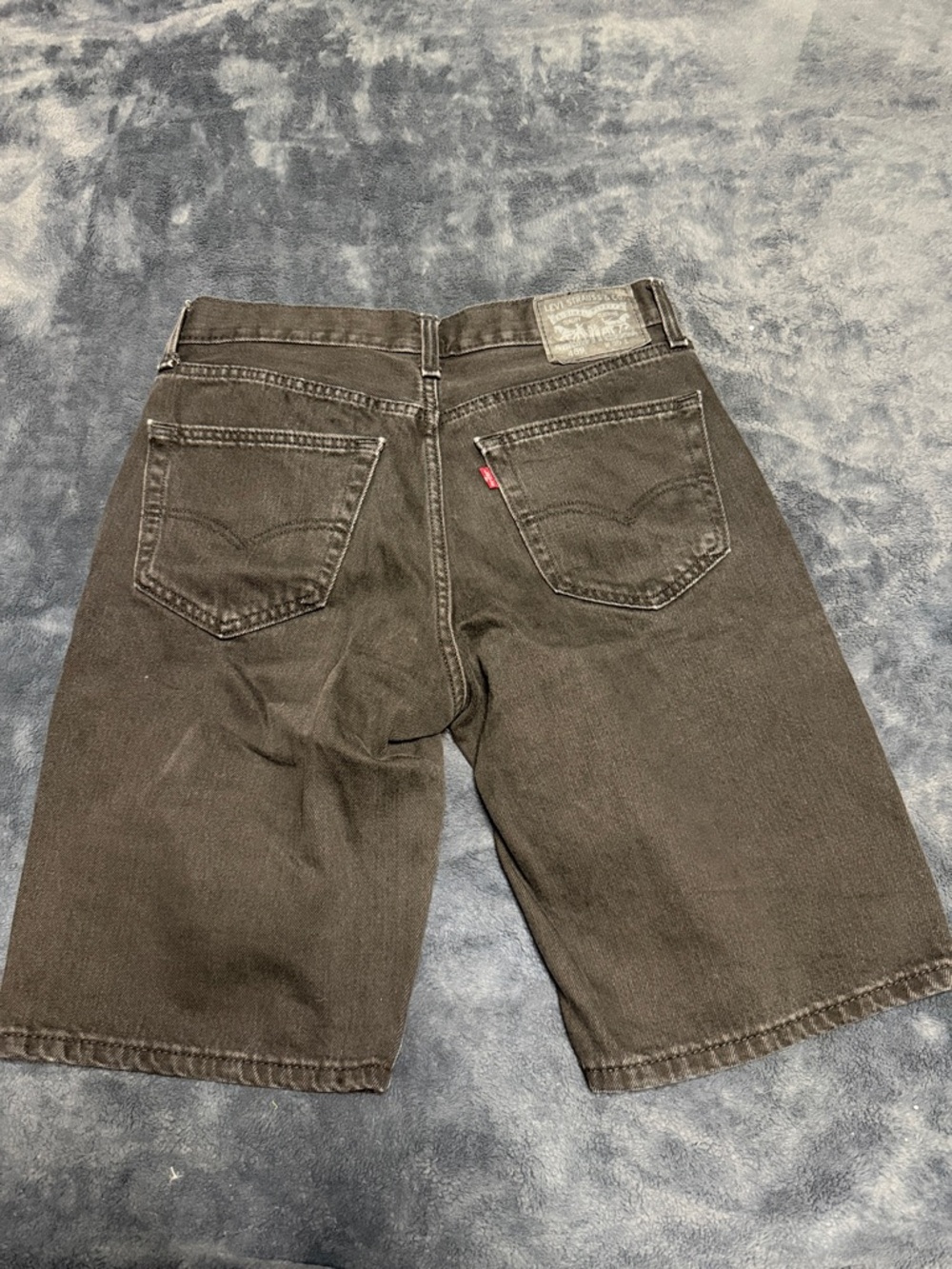 Levi's Men's Black Denim Cut-Off Shorts